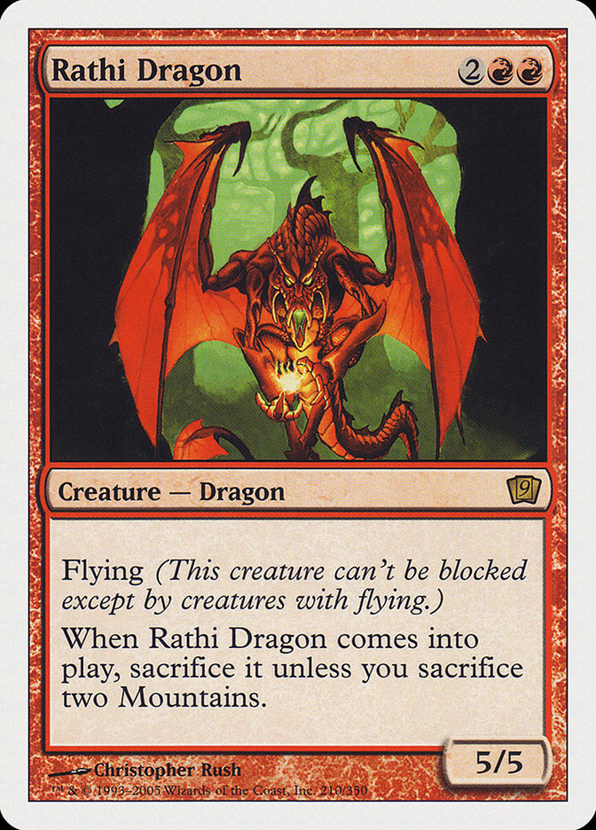 Rathi Dragon [Ninth Edition] | Card Merchant Takapuna