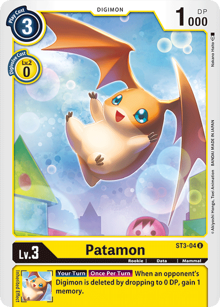 Patamon [ST3-04] [Starter Deck: Heaven's Yellow] | Card Merchant Takapuna