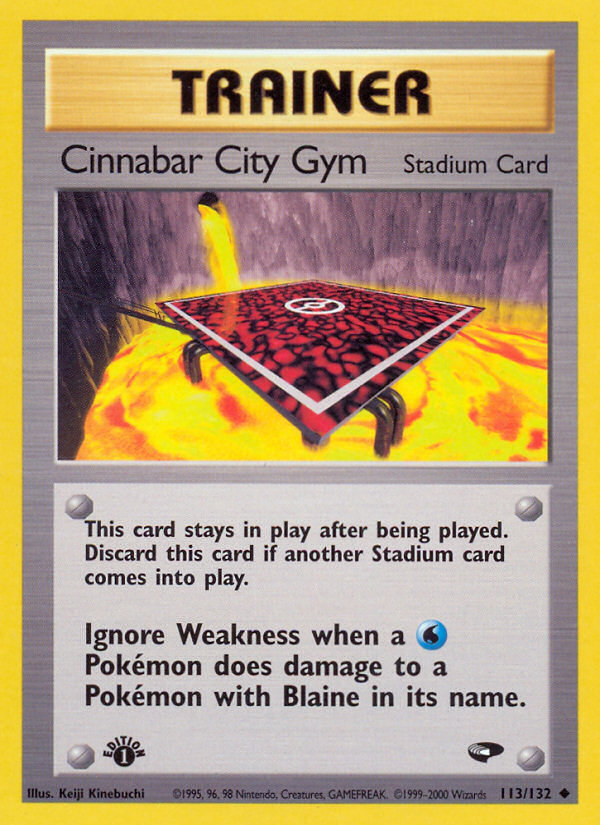 Cinnabar City Gym (113/132) [Gym Challenge 1st Edition] | Card Merchant Takapuna