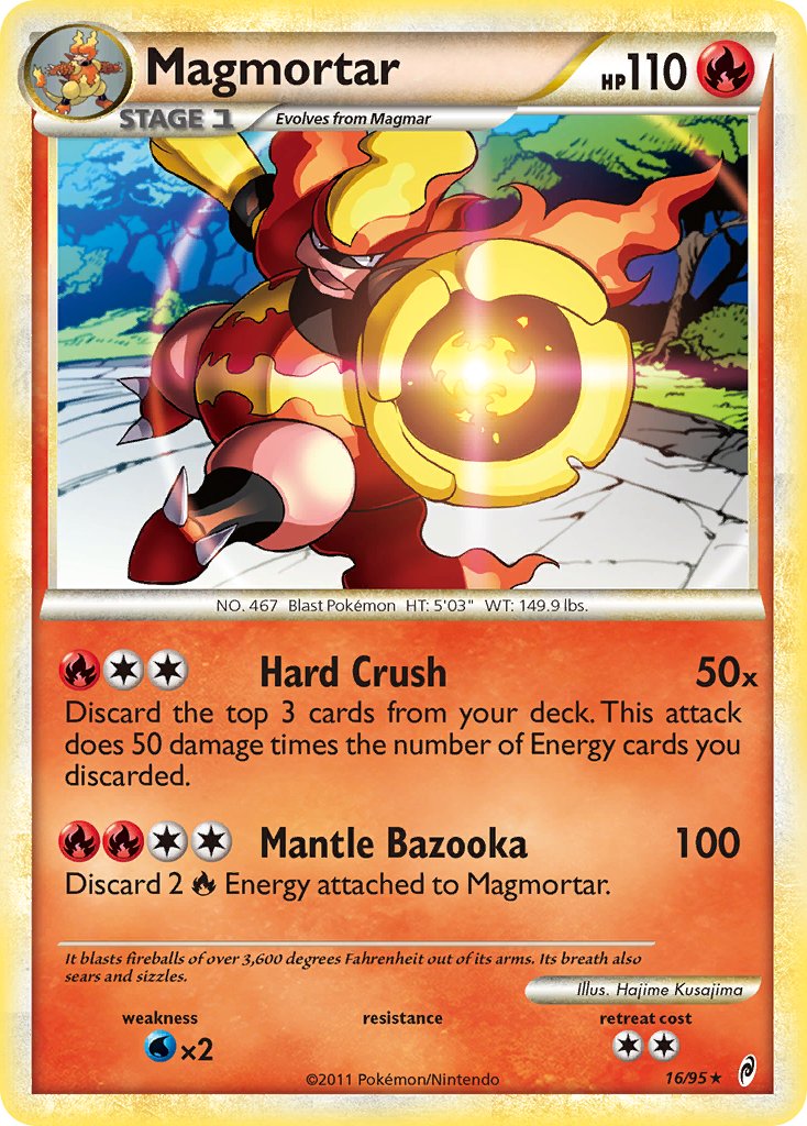 Magmortar (16/95) (Theme Deck Exclusive) [HeartGold & SoulSilver: Call of Legends] | Card Merchant Takapuna