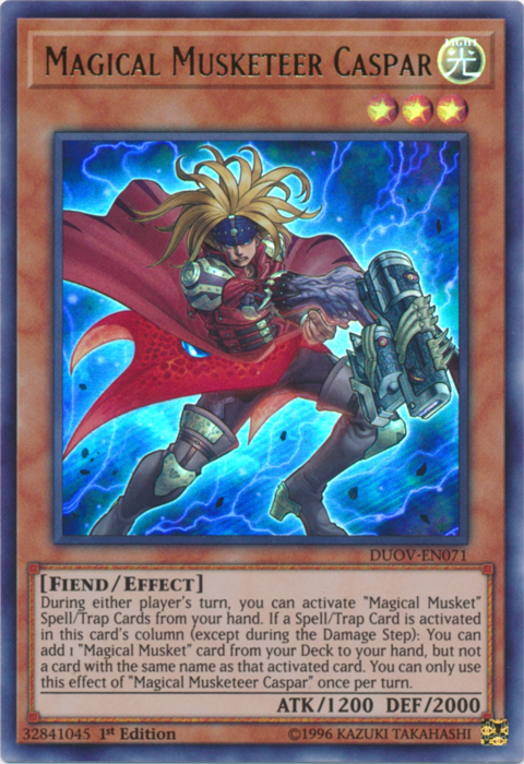 Magical Musketeer Caspar [DUOV-EN071] Ultra Rare | Card Merchant Takapuna