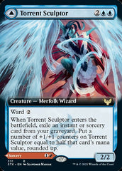 Torrent Sculptor // Flamethrower Sonata (Extended Art) [Strixhaven: School of Mages] | Card Merchant Takapuna