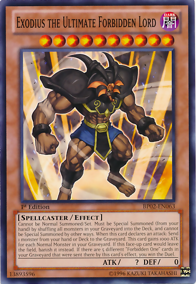 Exodius the Ultimate Forbidden Lord [BP02-EN063] Mosaic Rare | Card Merchant Takapuna