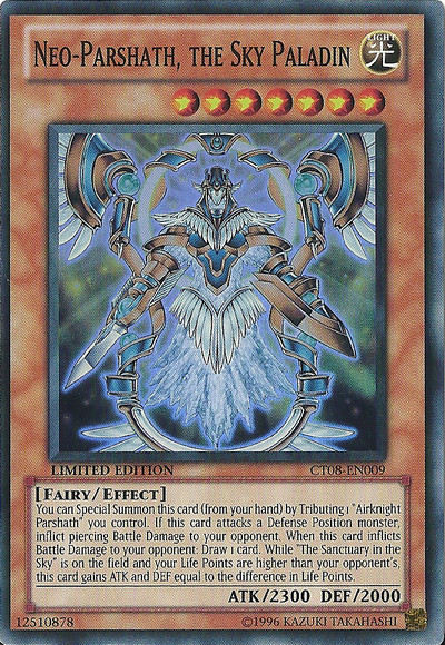 Neo-Parshath, The Sky Paladin [CT08-EN009] Super Rare | Card Merchant Takapuna