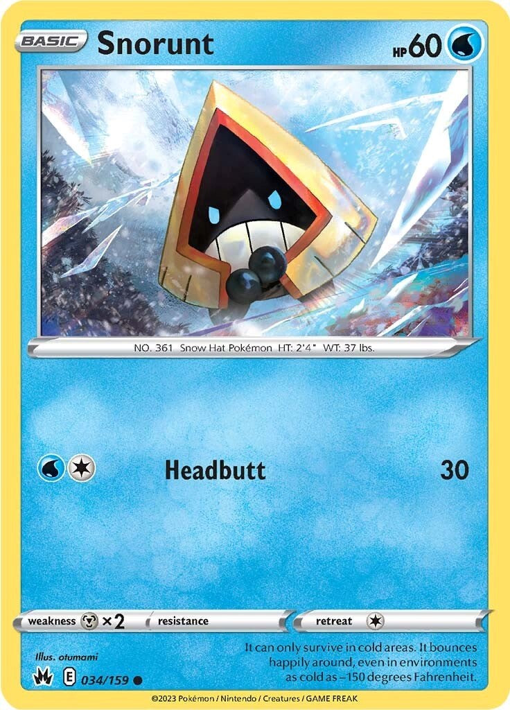 Snorunt (034/159) [Sword & Shield: Crown Zenith] | Card Merchant Takapuna