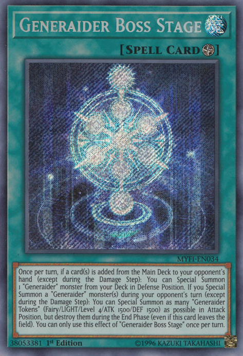 Generaider Boss Stage [MYFI-EN034] Secret Rare | Card Merchant Takapuna