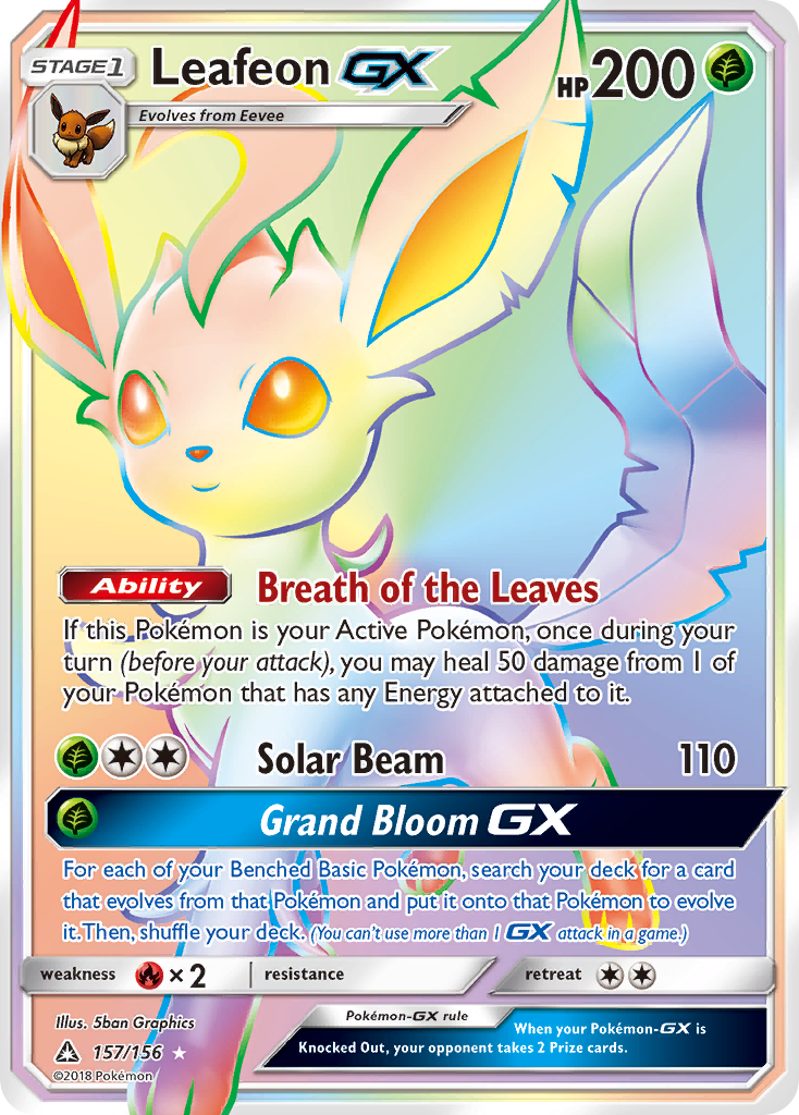 Leafeon GX (157/156) [Sun & Moon: Ultra Prism] | Card Merchant Takapuna