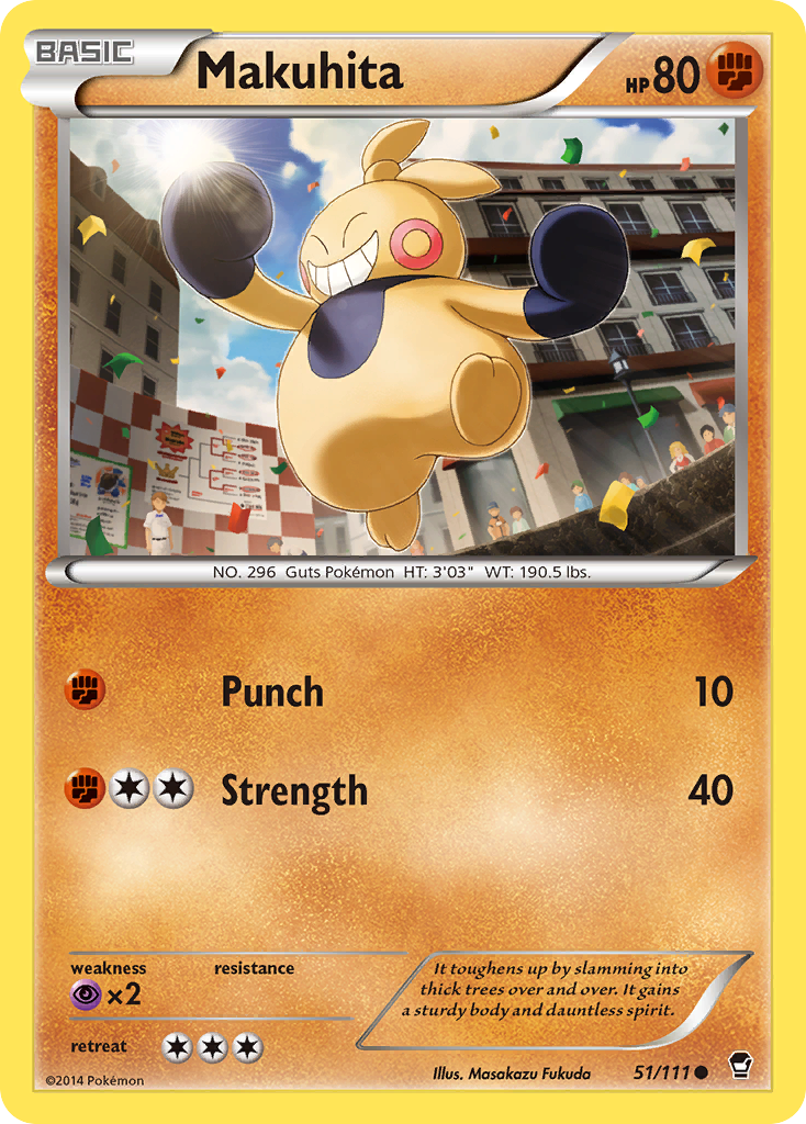 Makuhita (51/111) [XY: Furious Fists] | Card Merchant Takapuna