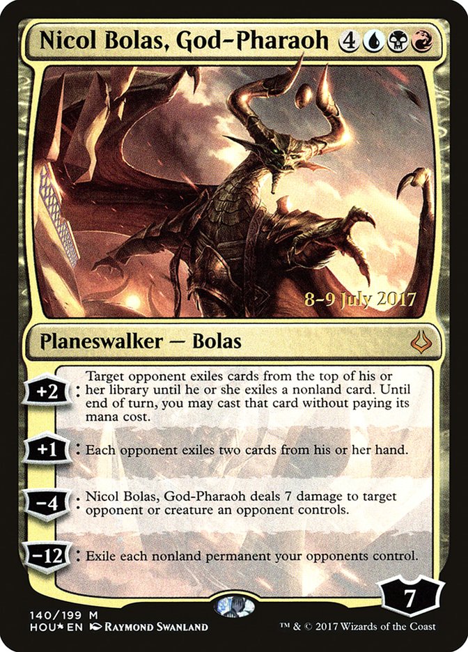 Nicol Bolas, God-Pharaoh [Hour of Devastation Prerelease Promos] | Card Merchant Takapuna