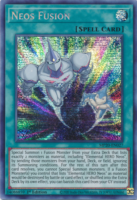 Neos Fusion [MP20-EN027] Prismatic Secret Rare | Card Merchant Takapuna