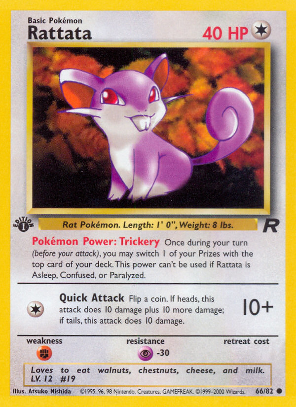 Rattata (66/82) [Team Rocket 1st Edition] | Card Merchant Takapuna