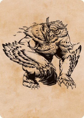 Owlbear (Showcase) Art Card [Dungeons & Dragons: Adventures in the Forgotten Realms Art Series] | Card Merchant Takapuna