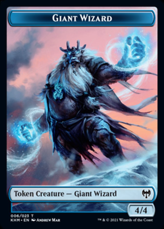 Giant Wizard Token [Kaldheim Tokens] | Card Merchant Takapuna