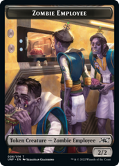 Zombie Employee // Food (011) Double-Sided Token [Unfinity Tokens] | Card Merchant Takapuna