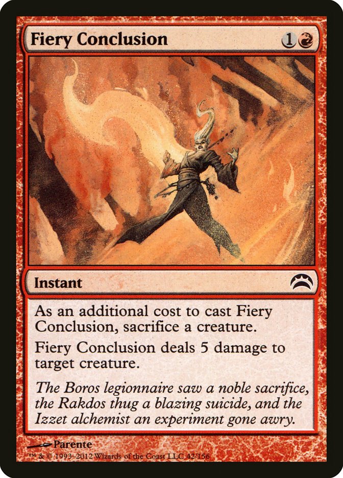 Fiery Conclusion [Planechase 2012] | Card Merchant Takapuna