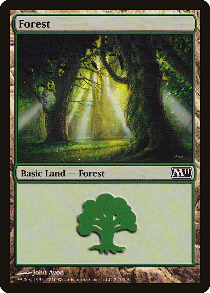 Forest (247) [Magic 2011] | Card Merchant Takapuna