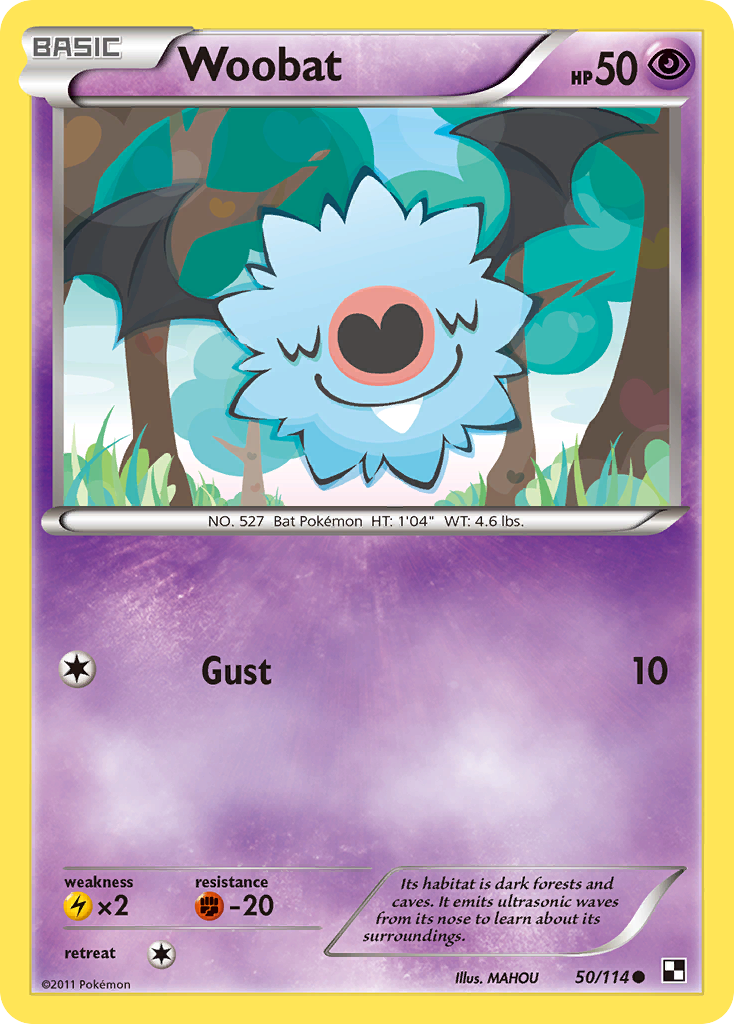 Woobat (50/114) [Black & White: Base Set] | Card Merchant Takapuna