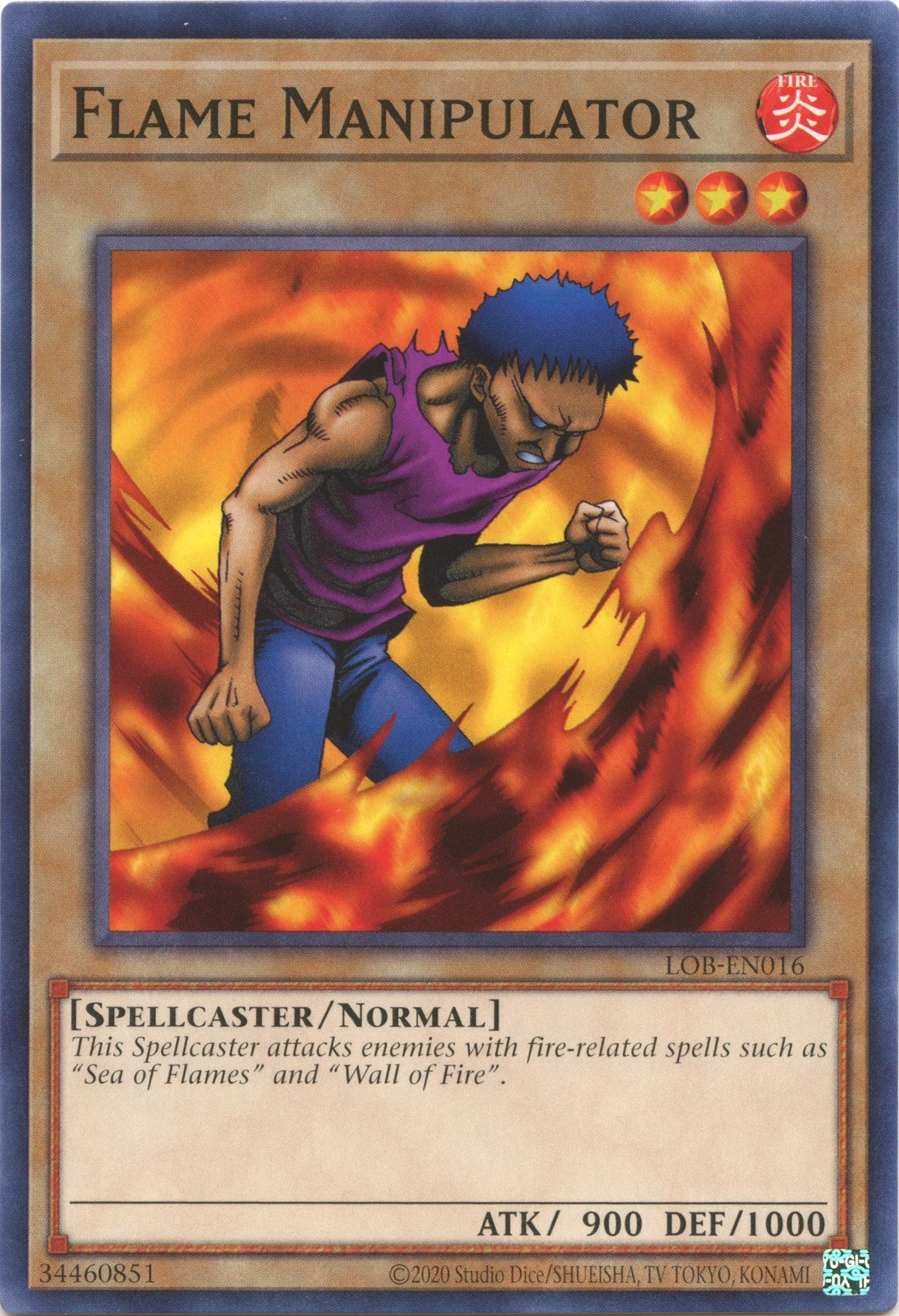 Flame Manipulator (25th Anniversary) [LOB-EN016] Common | Card Merchant Takapuna