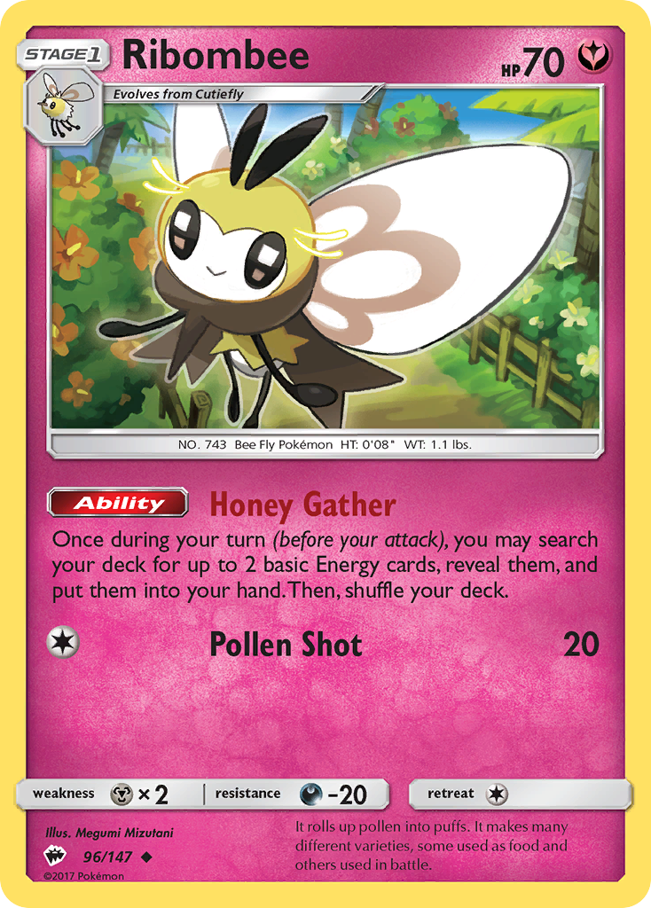 Ribombee (96/147) [Sun & Moon: Burning Shadows] | Card Merchant Takapuna