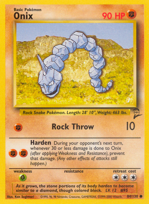 Onix (84/130) [Base Set 2] | Card Merchant Takapuna