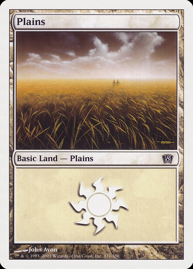 Plains (331) [Eighth Edition] | Card Merchant Takapuna