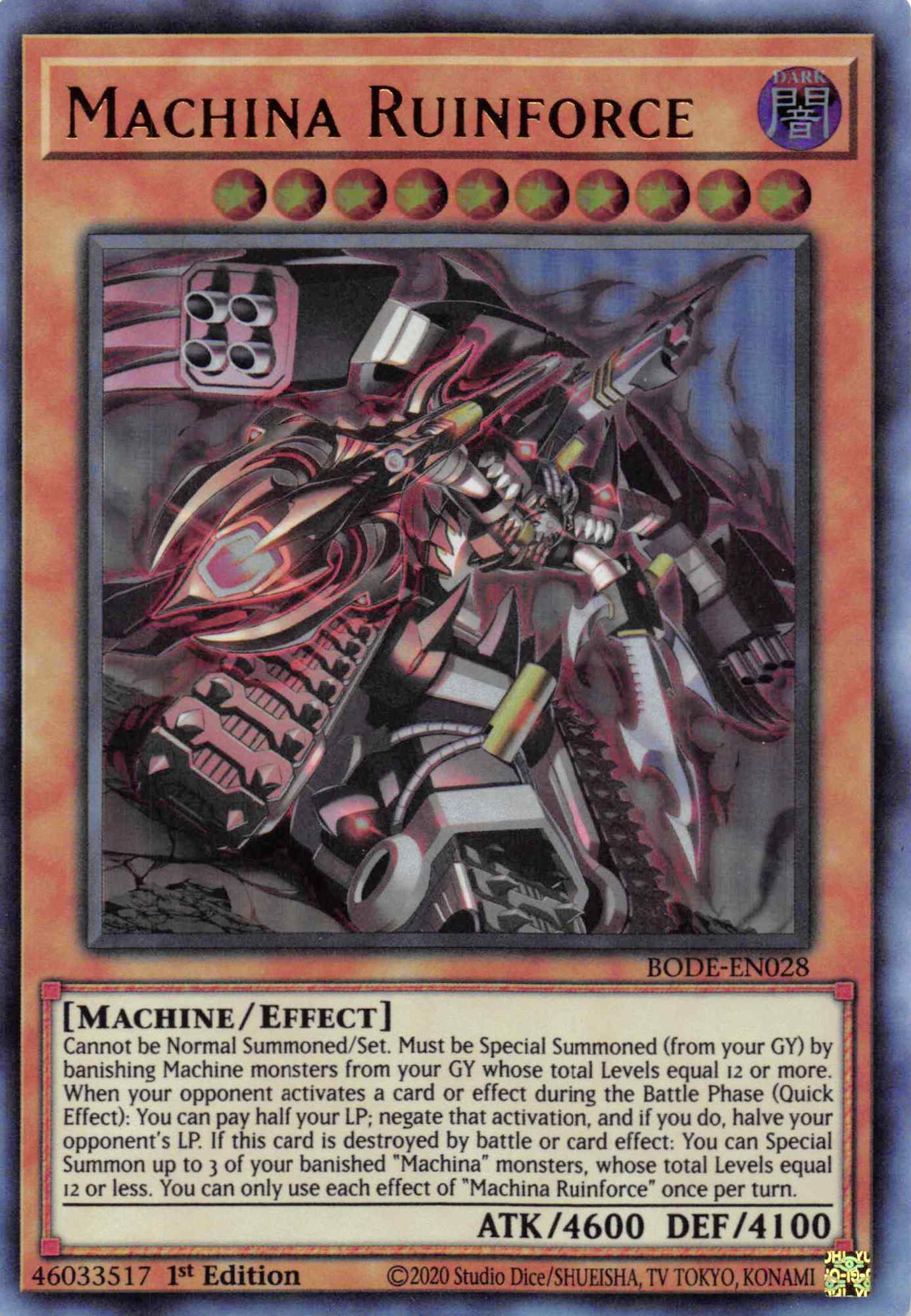 Machina Ruinforce [BODE-EN028] Ultra Rare | Card Merchant Takapuna