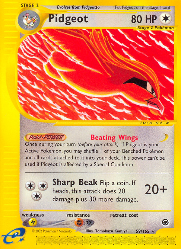 Pidgeot (59/165) [Expedition: Base Set] | Card Merchant Takapuna