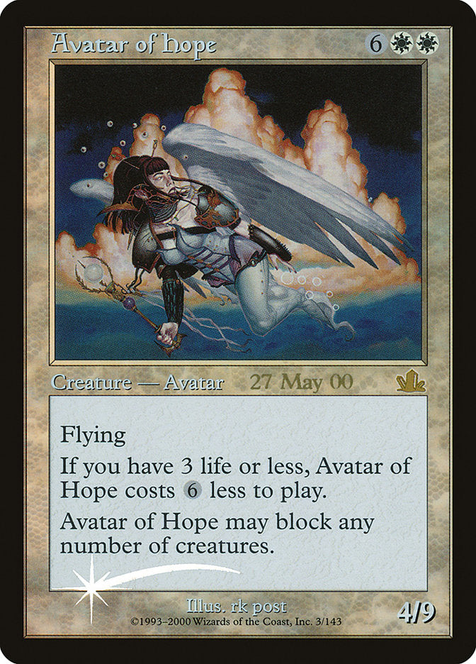 Avatar of Hope [Prophecy Promos] | Card Merchant Takapuna