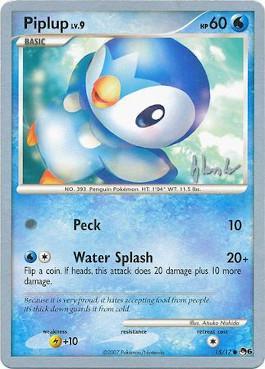 Piplup LV.9 (15/17) (Empotech - Dylan Lefavour) [World Championships 2008] | Card Merchant Takapuna