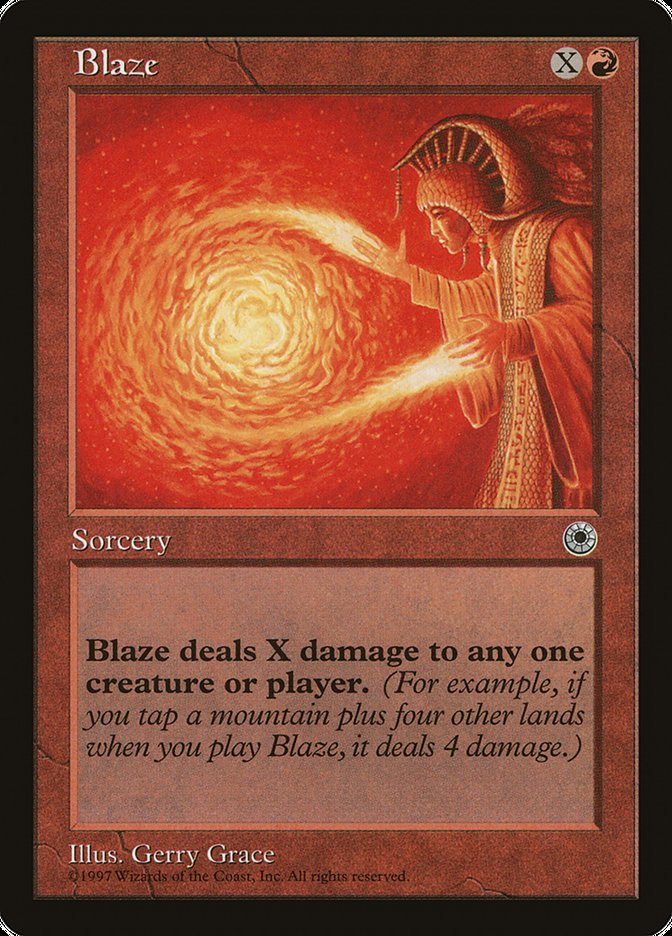 Blaze (No Flavor Text) [Portal] | Card Merchant Takapuna