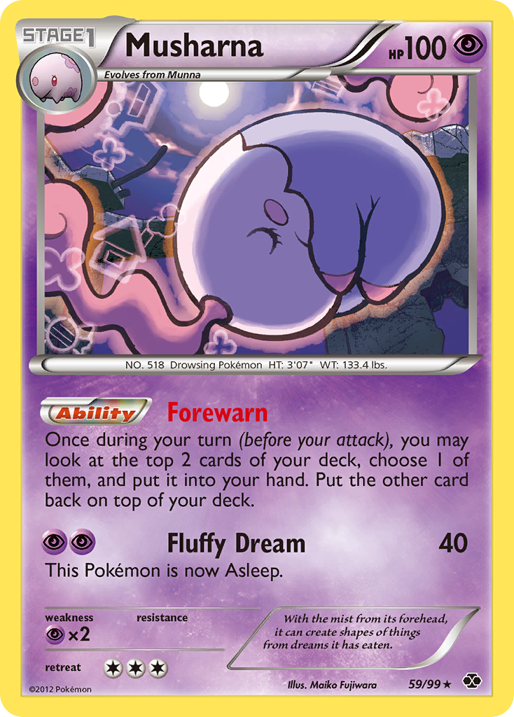 Musharna (59/99) [Black & White: Next Destinies] | Card Merchant Takapuna