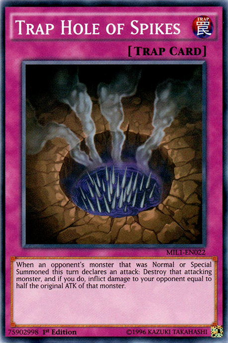 Trap Hole of Spikes [MIL1-EN022] Super Rare | Card Merchant Takapuna