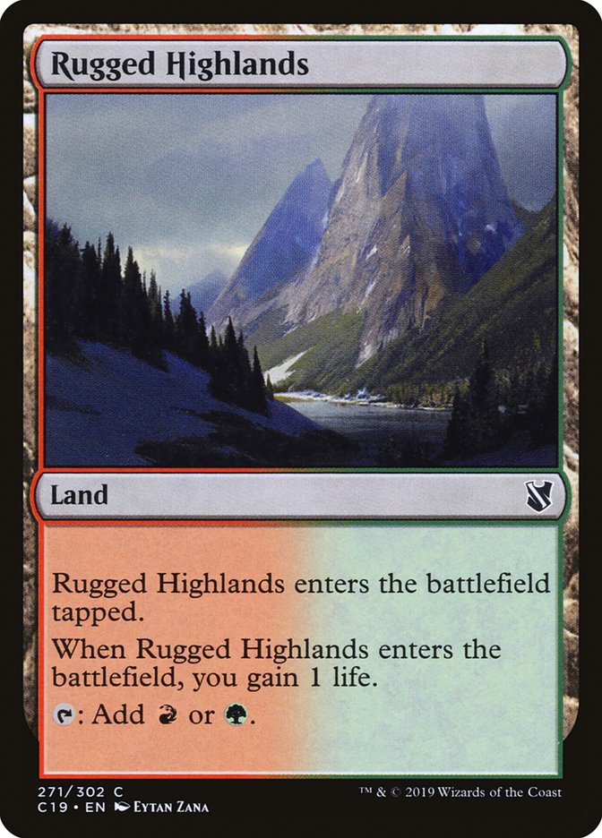 Rugged Highlands [Commander 2019] | Card Merchant Takapuna