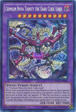 Crimson Nova Trinity the Dark Cubic Lord [MVP1-ENS40] Secret Rare | Card Merchant Takapuna