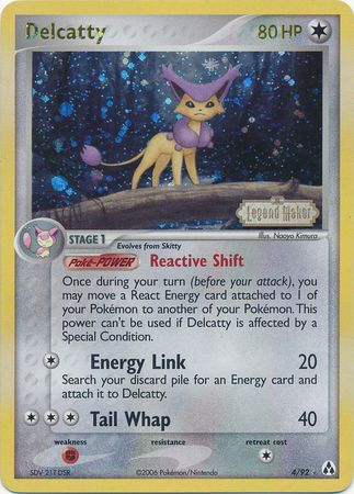 Delcatty (4/92) (Stamped) [EX: Legend Maker] | Card Merchant Takapuna