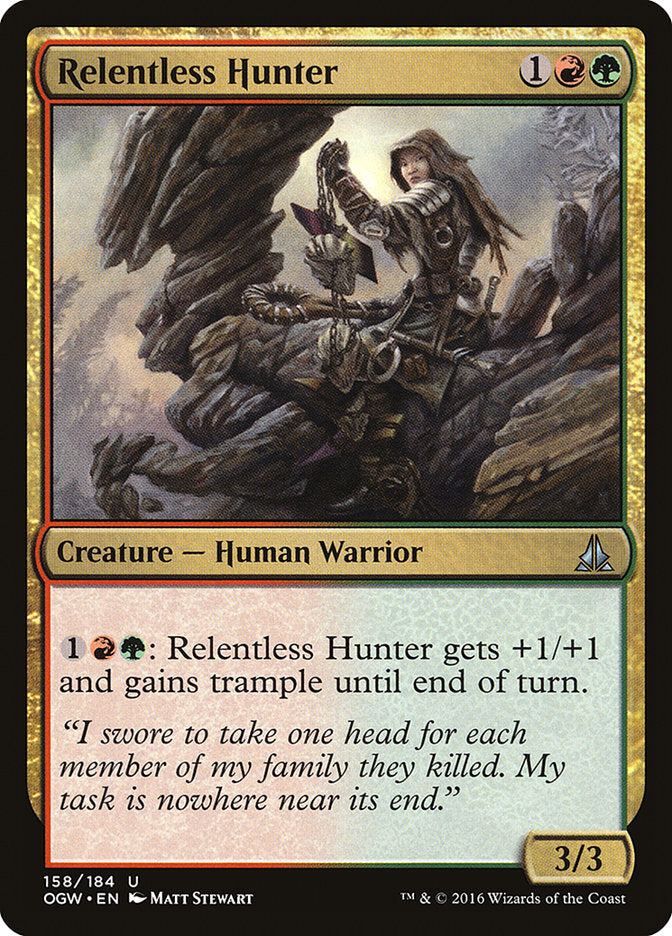 Relentless Hunter [Oath of the Gatewatch] | Card Merchant Takapuna