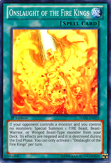 Onslaught of the Fire Kings [SDOK-EN022] Super Rare | Card Merchant Takapuna