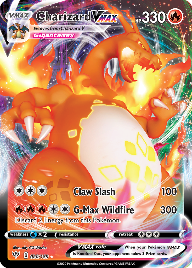 Charizard VMAX (020/189) [Sword & Shield: Darkness Ablaze] | Card Merchant Takapuna