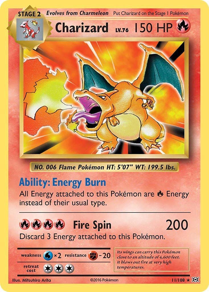 Charizard (11/108) [XY: Evolutions] | Card Merchant Takapuna