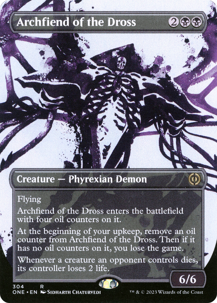 Archfiend of the Dross (Borderless Ichor) [Phyrexia: All Will Be One] | Card Merchant Takapuna