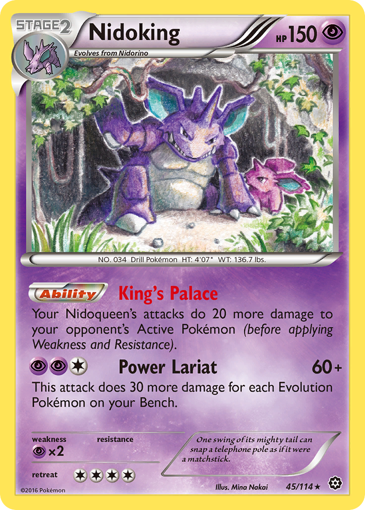 Nidoking (45/114) [XY: Steam Siege] | Card Merchant Takapuna