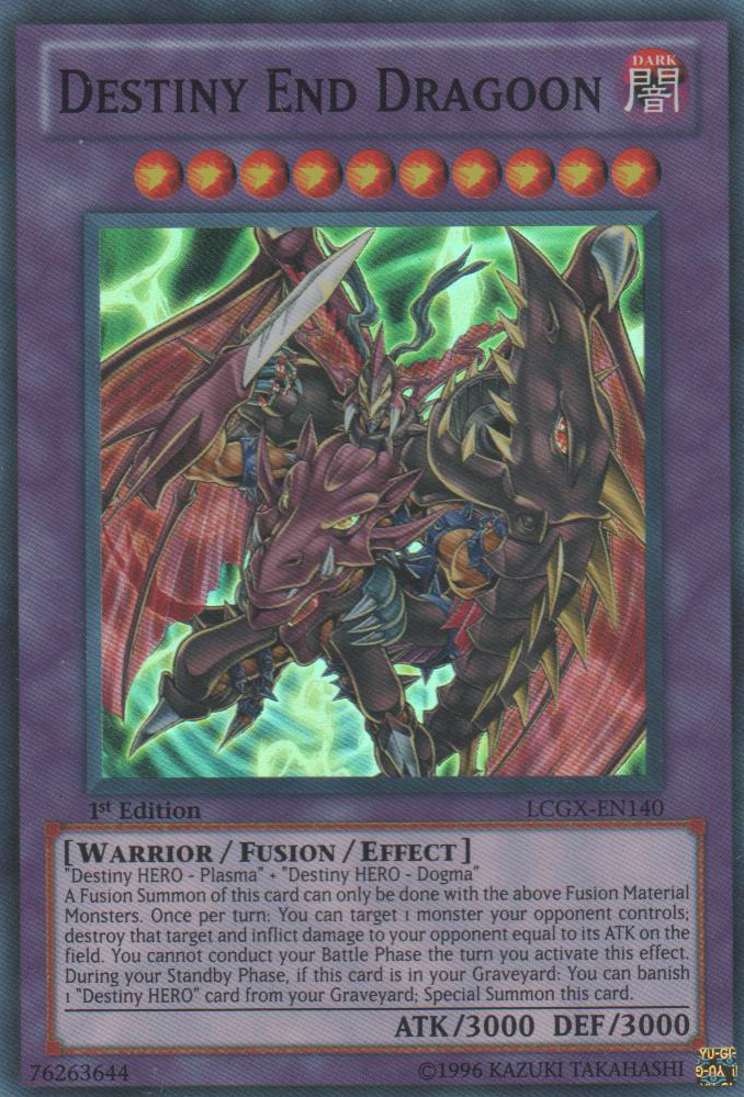 Destiny End Dragoon [LCGX-EN140] Super Rare | Card Merchant Takapuna