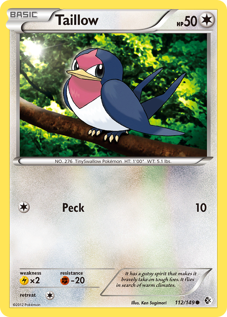 Taillow (112/149) [Black & White: Boundaries Crossed] | Card Merchant Takapuna