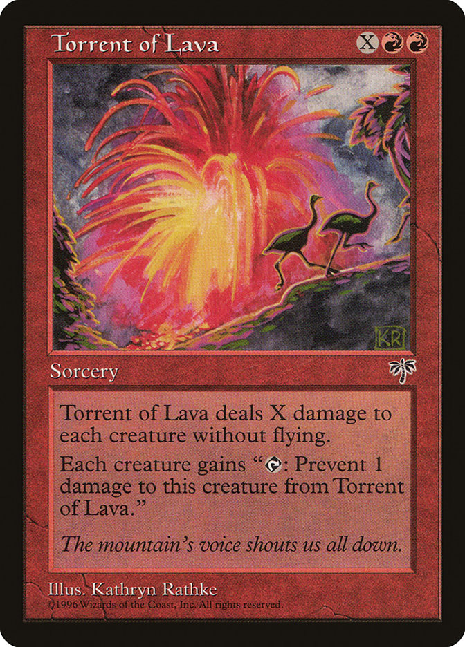 Torrent of Lava [Mirage] | Card Merchant Takapuna