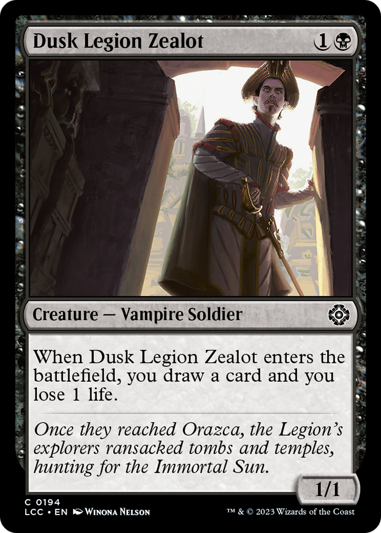 Dusk Legion Zealot [The Lost Caverns of Ixalan Commander] | Card Merchant Takapuna