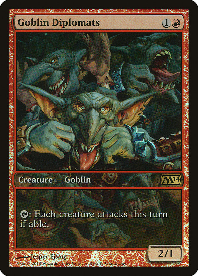 Goblin Diplomats (Game Day) [Magic 2014 Promos] | Card Merchant Takapuna