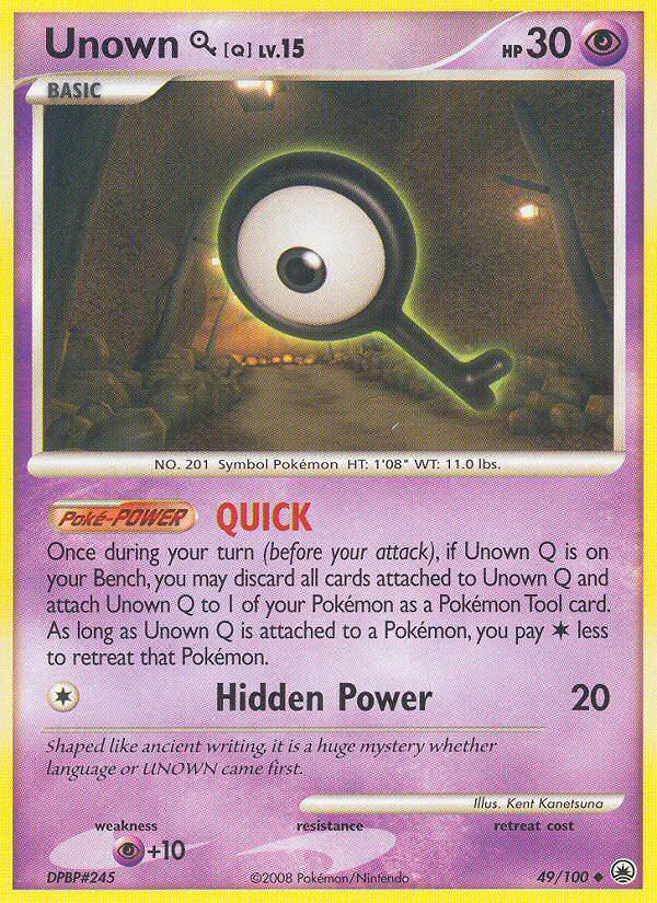 Unown Q (49/100) [Diamond & Pearl: Majestic Dawn] | Card Merchant Takapuna