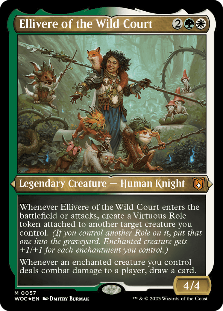 Ellivere of the Wild Court (Display Commander) [Wilds of Eldraine Commander] | Card Merchant Takapuna