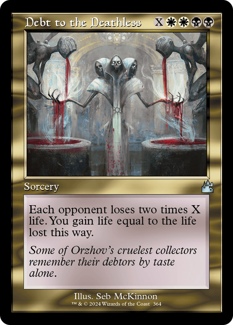 Debt to the Deathless (Retro Frame) [Ravnica Remastered] | Card Merchant Takapuna