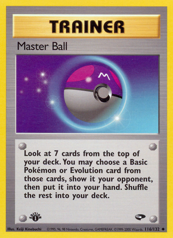 Master Ball (116/132) [Gym Challenge 1st Edition] | Card Merchant Takapuna